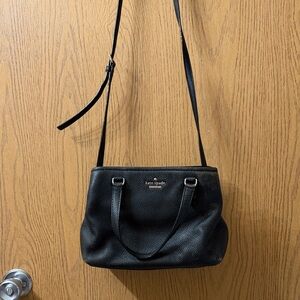 Kate Spade Black Pebbled Crossbody Bag